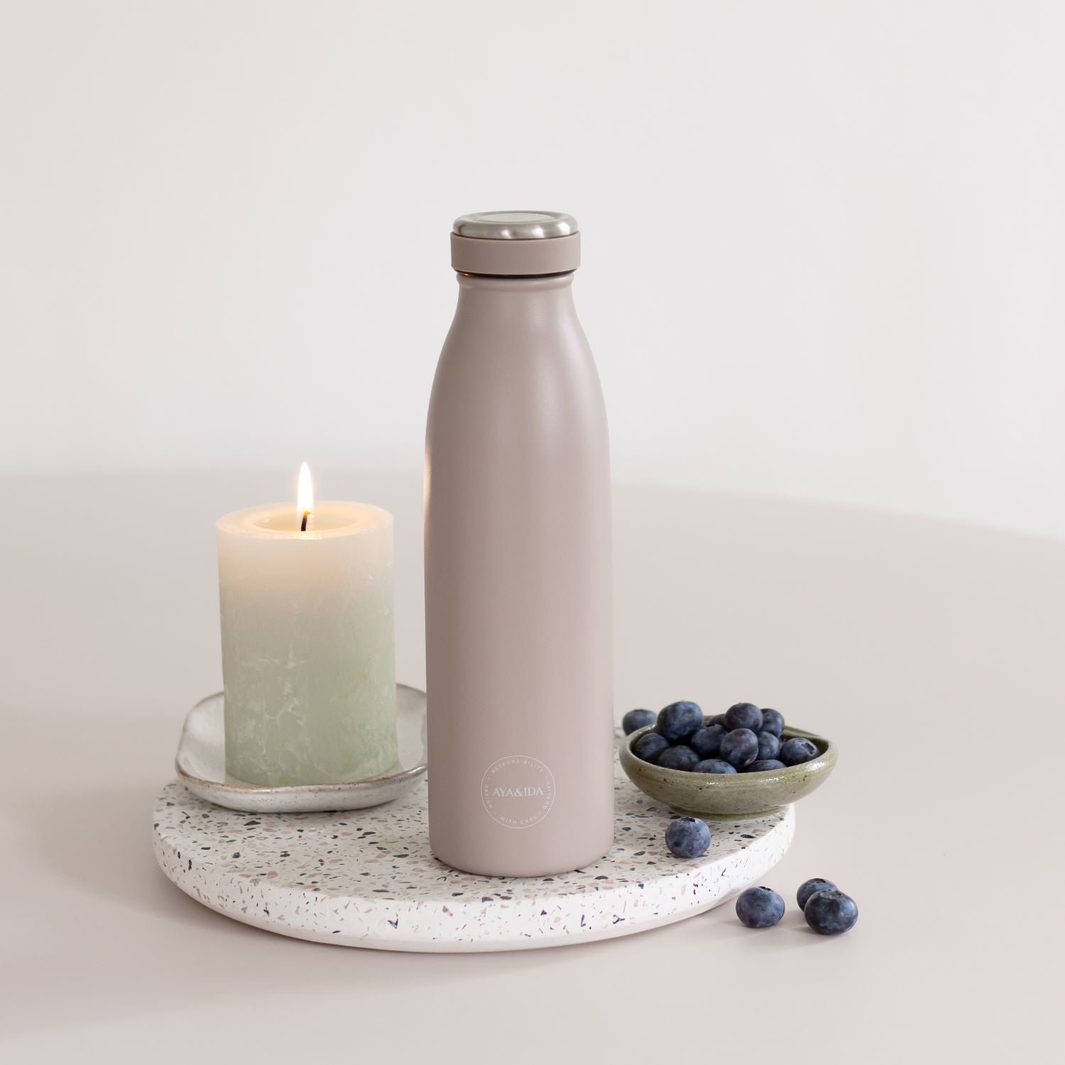 Aya & Ida Thermo drikkeflaske 500 ml, Dusty Rose