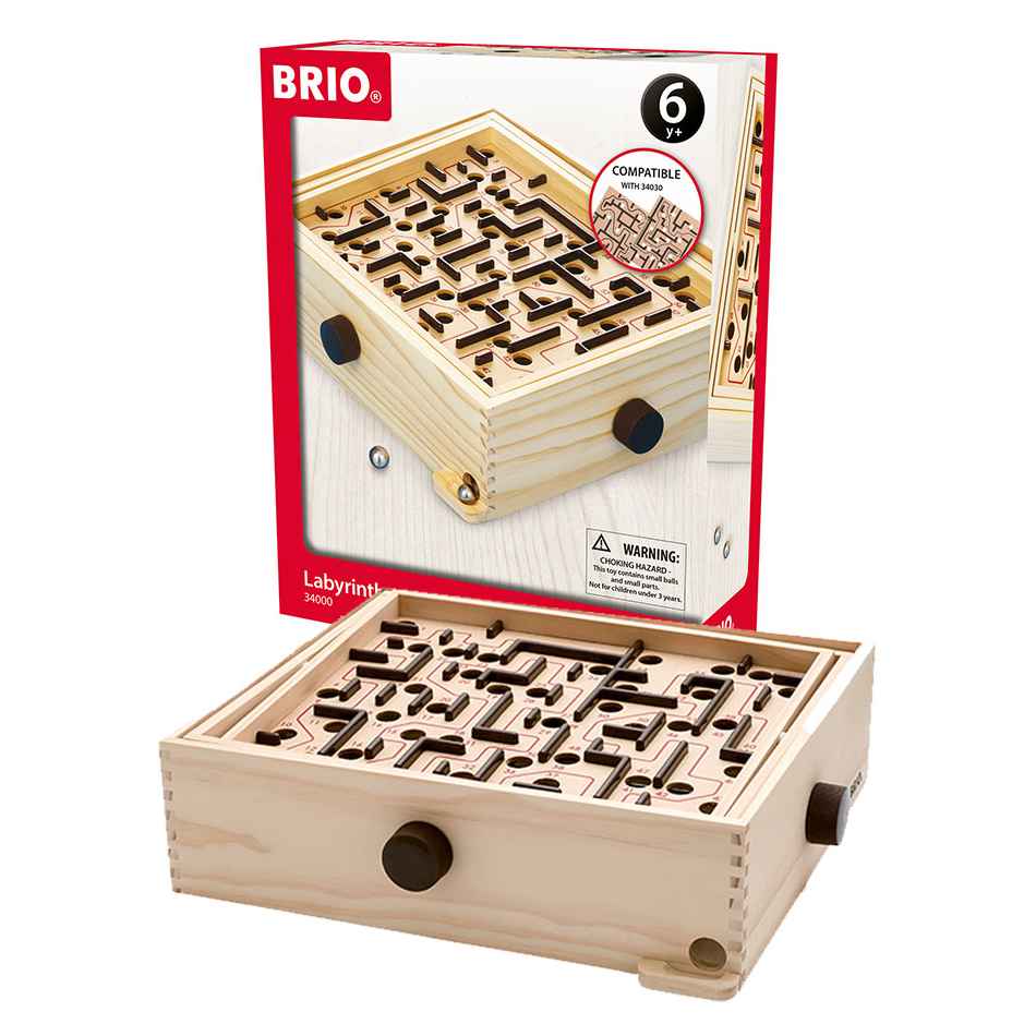 Brio Labyrinth spil i træ 34000