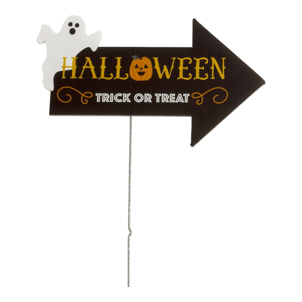 Halloween Trick or Treat skilt