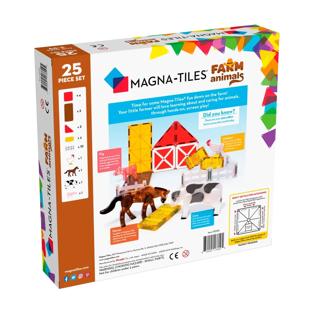 Magna-Tiles Farm Animals 25 dele