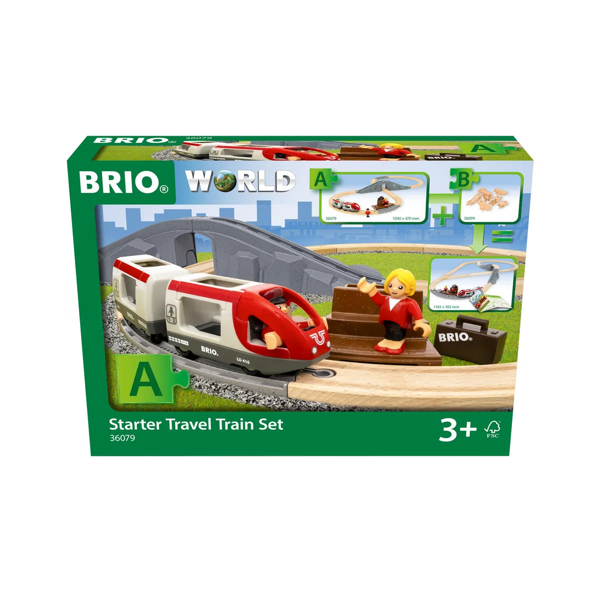 BRIO® World Startsæt med passagertog 36079