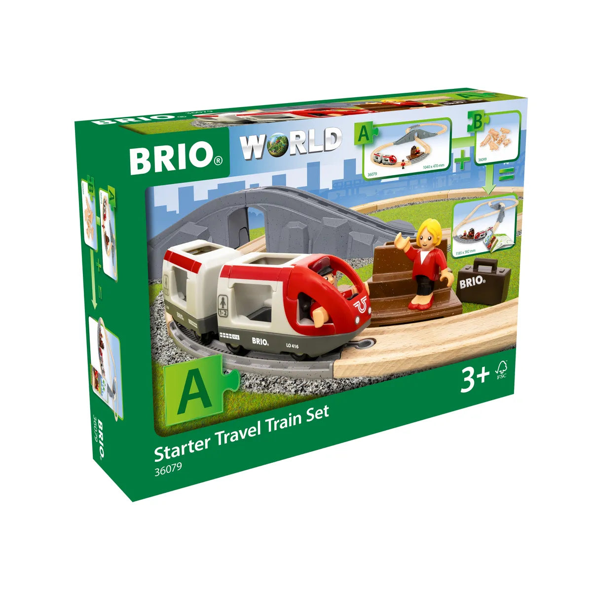 BRIO® World Startsæt med passagertog 36079