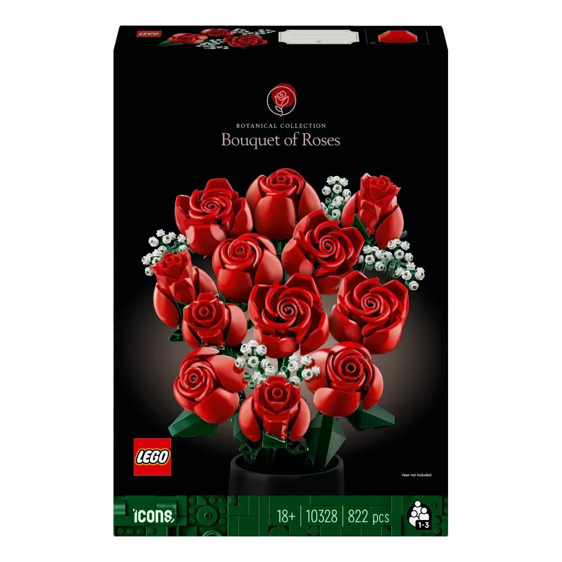 LEGO® Flowers, Bouquet of Roses 10328, 18+