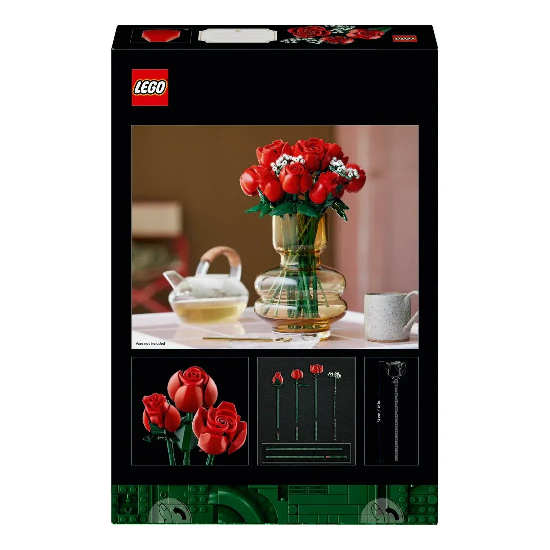 LEGO® Flowers, Bouquet of Roses 10328, 18+