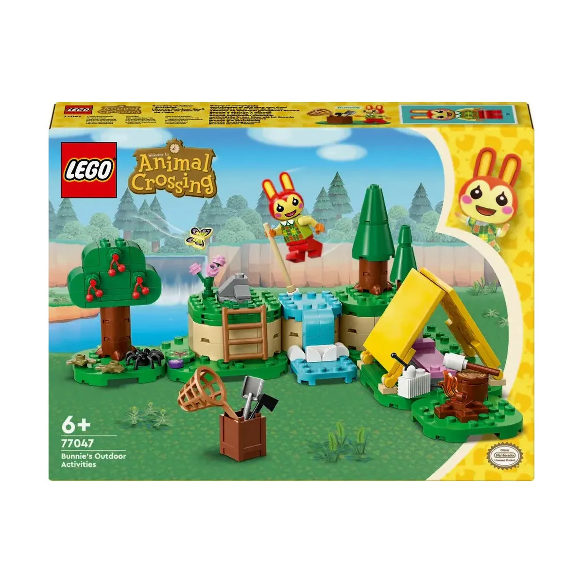 LEGO® Animal Crossing, Bunnie laver udendørs aktiviteter 77047