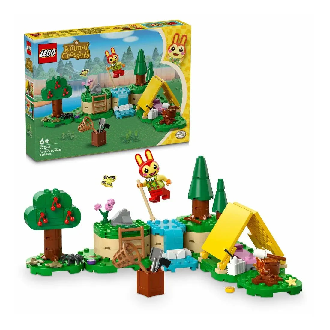 LEGO® Animal Crossing, Bunnie laver udendørs aktiviteter 77047