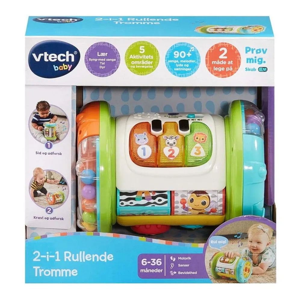 Vtech 2-in-1 Rolling Explorer Drum