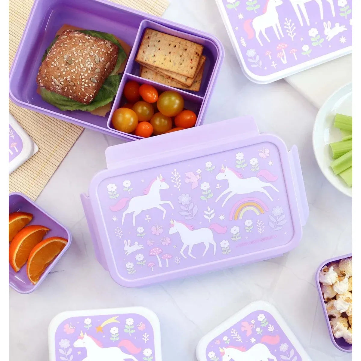 A Little Lovely Company Bento madkasse, Unicorn Dreams