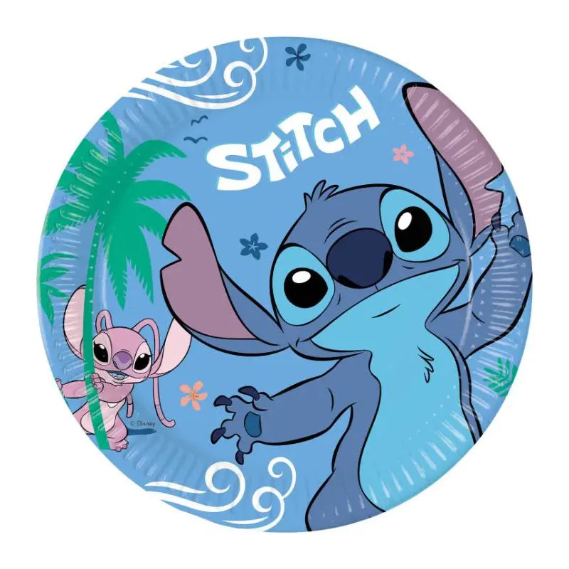 Disney Stitch Paptallerkner 23 cm 8 stk.