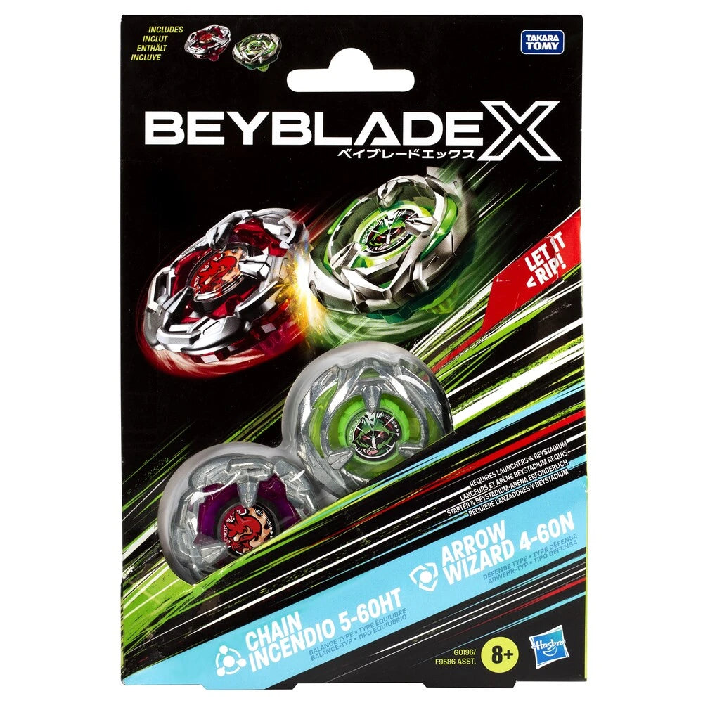 Beyblade X Chain Incendio & Arrow Wizard Top Dual Pack