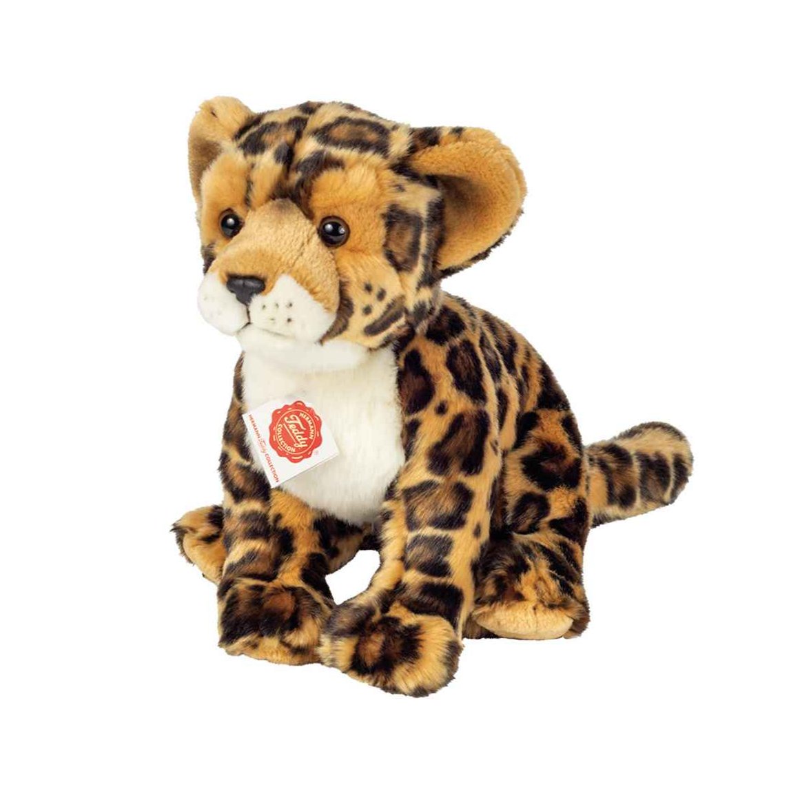 Teddy Hermann Siddende leopard 27 cm