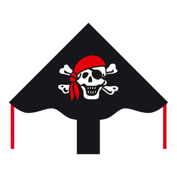 Ecoline Børnedrage 85 cm, Jolly Roger pirat