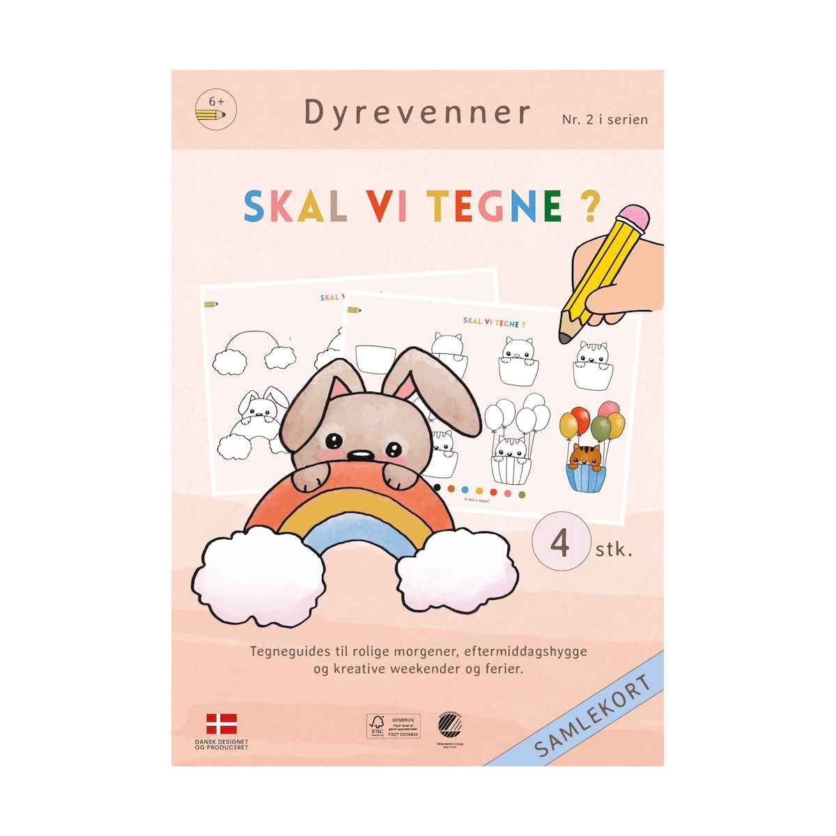 Skal vi tegne nr. 2 Dyrevenner, Fra 6 år