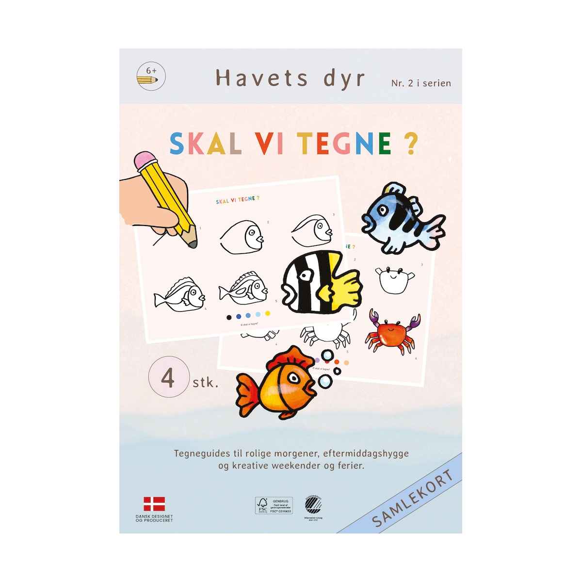 Skal vi tegne nr. 2 Havets dyr, Fra 6 år