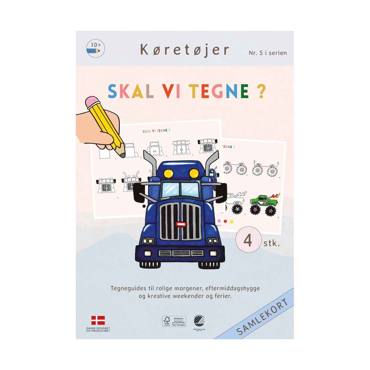 Skal vi tegne nr. 5 Køretøjer, Fra 10 år