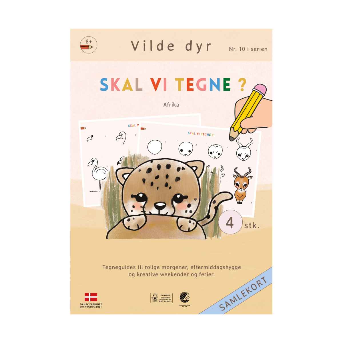 Skal vi tegne nr. 10 Vilde dyr - Afrika, Fra 8 år