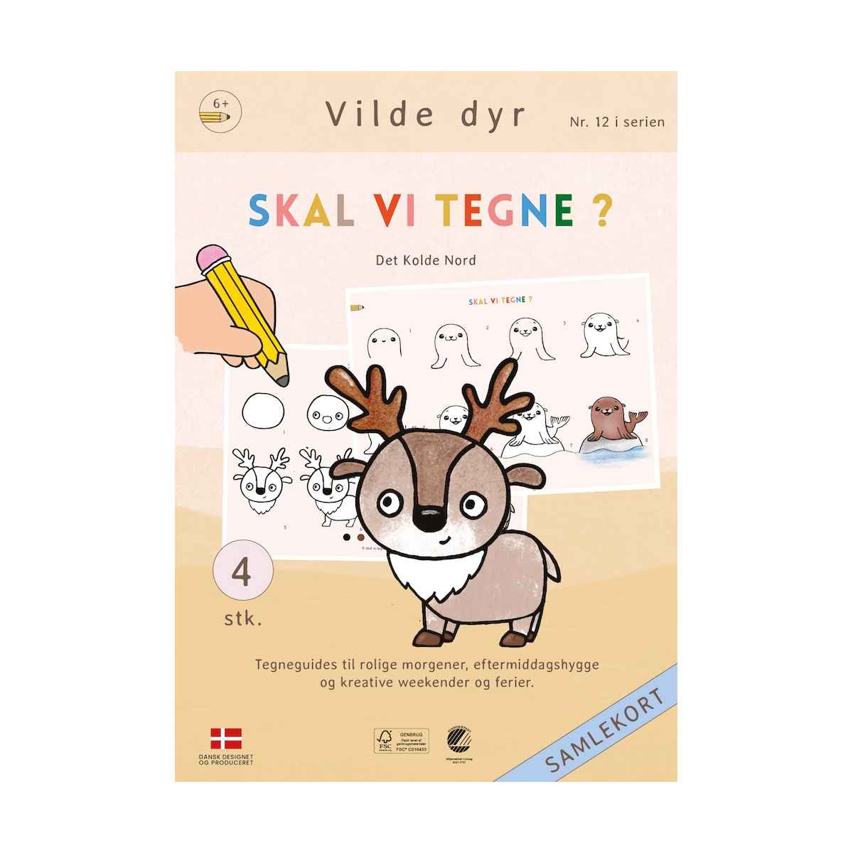 Skal vi tegne nr. 12 Vilde dyr - Det kolde Nord, Fra 6 år