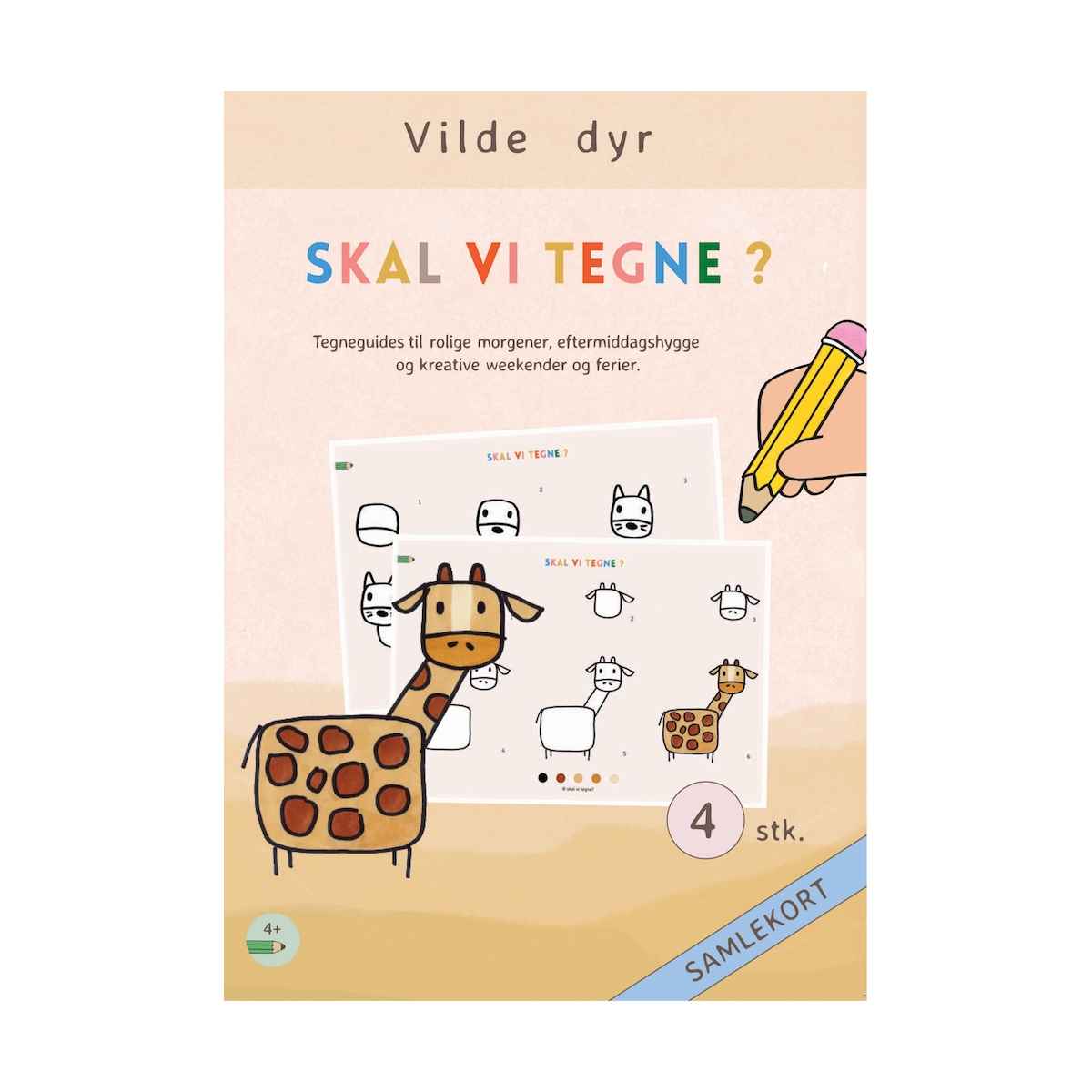 Skal vi tegne nr. 1 Vilde dyr, Fra 4 år