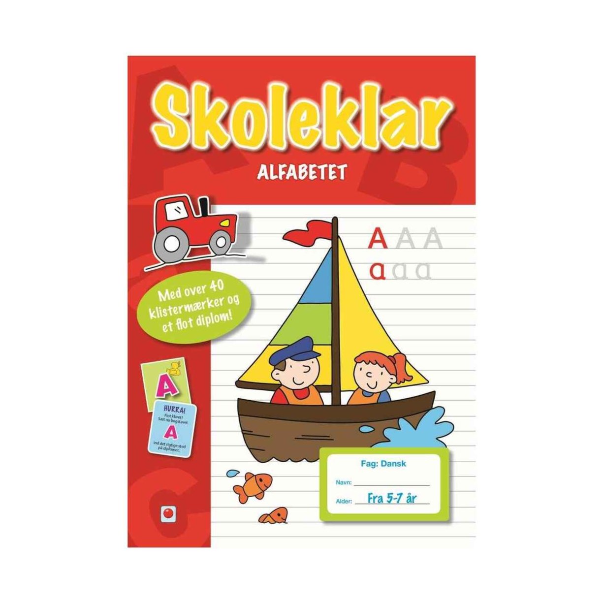 Opgavebog Skoleklar Alfabetet, Fra 5-7 år