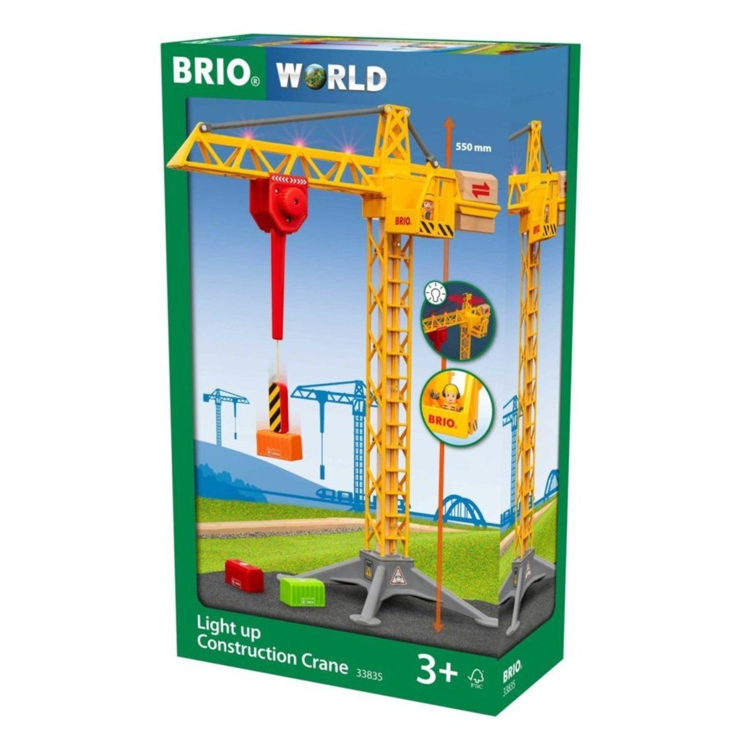 BRIO® World byggekran med lys 33835