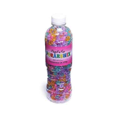 Pearl' N Fun Perlebøtte forårsmix 270 g, Transparent